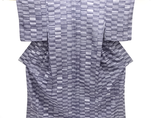 変わり横段模様小紋着物